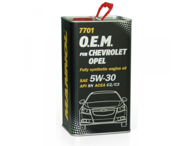 MANNOL 7701 O.E.M. 5W-30 for Chevrolet Opel 4L metal от MANNOL MANNOL 7701 O.E.M. 5W-30 for Chevrolet Opel 4L metal