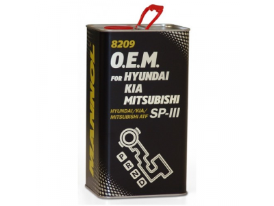 MANNOL O.E.M. 8209 ATF SP-III. 4L metal от MANNOL MANNOL O.E.M. 8209 ATF SP-III. 4L metal