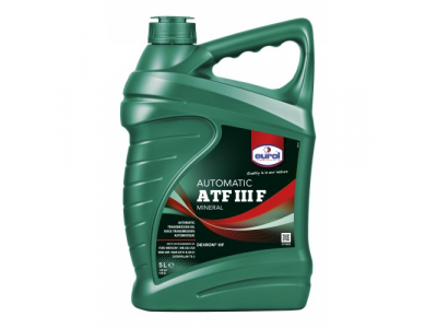 Минеральная жидкость для автоматических трансмиссий "Eurol ATF III F", 5 л. от EUROL Минеральная жидкость для автоматических трансмиссий "Eurol ATF III F", 5 л.